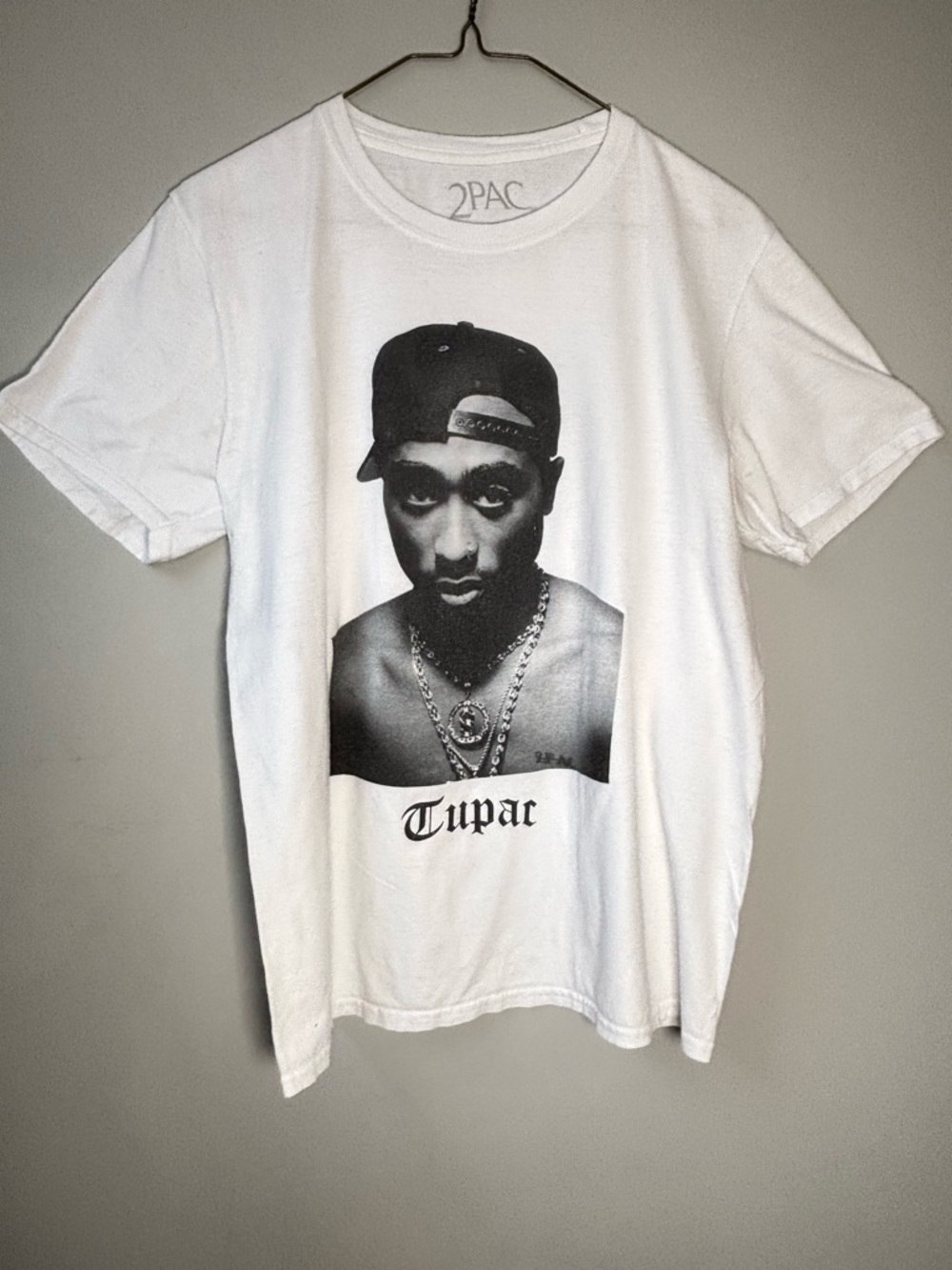 White 2Pac tshirt